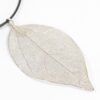 necklace silver leaf